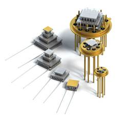 Miniature thermoelectric coolers and assemblies