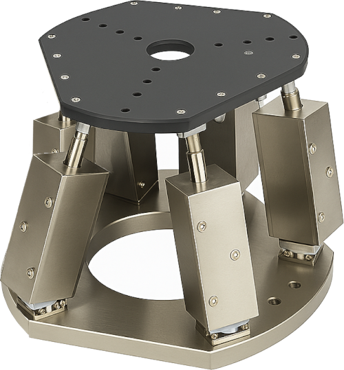 モータを使用した小型ヘキサポッド