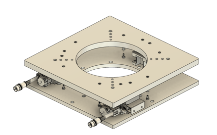 3点支持チルトステージ