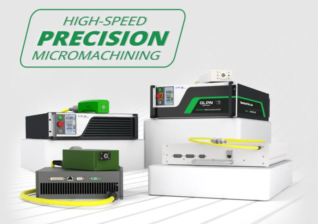 グリーンナノ秒パルスファイバーレーザ