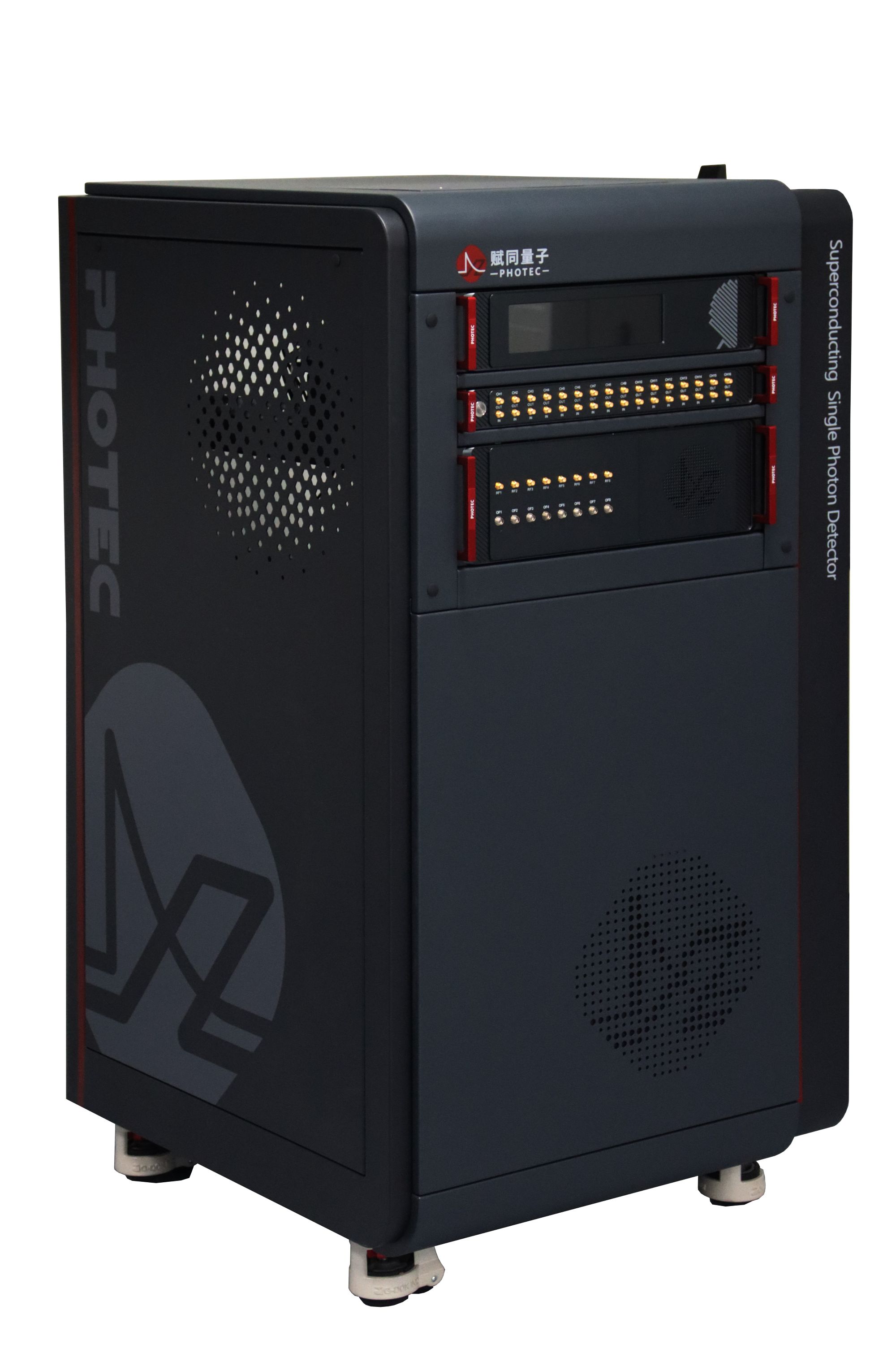 超伝導ナノワイヤ単一光子検出器（Photec社製）