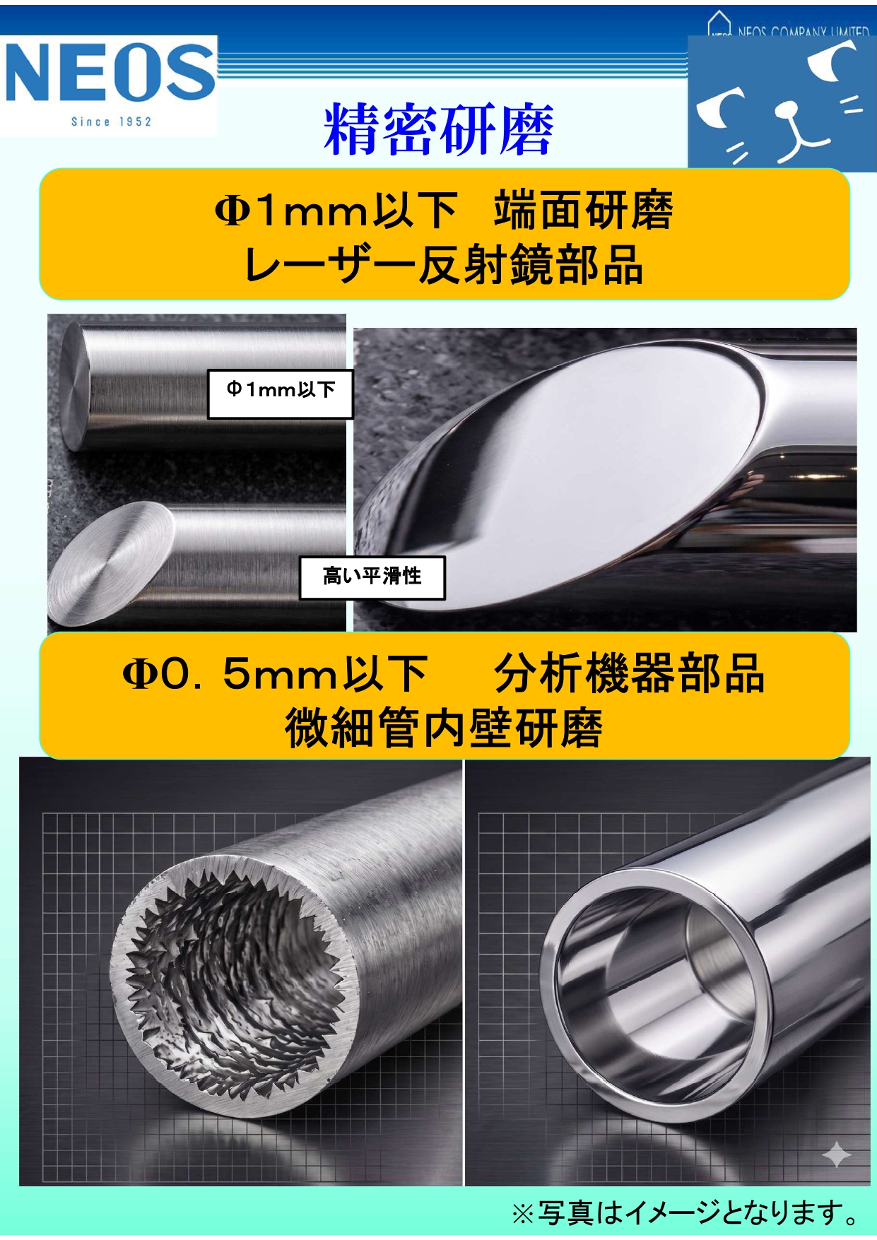 精密研磨技術：微小部品ソリューション