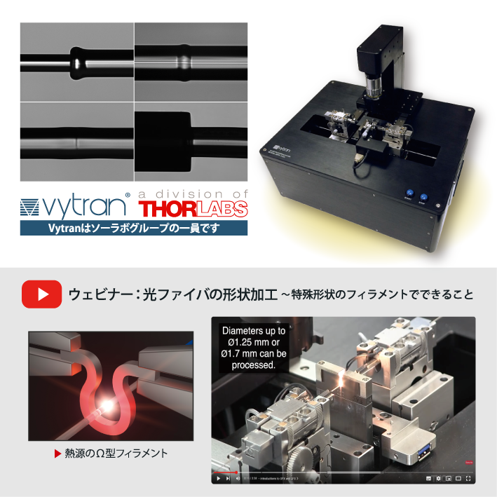 光ファイバ加工機GPXシリーズ～石英およびソフトガラス対応～