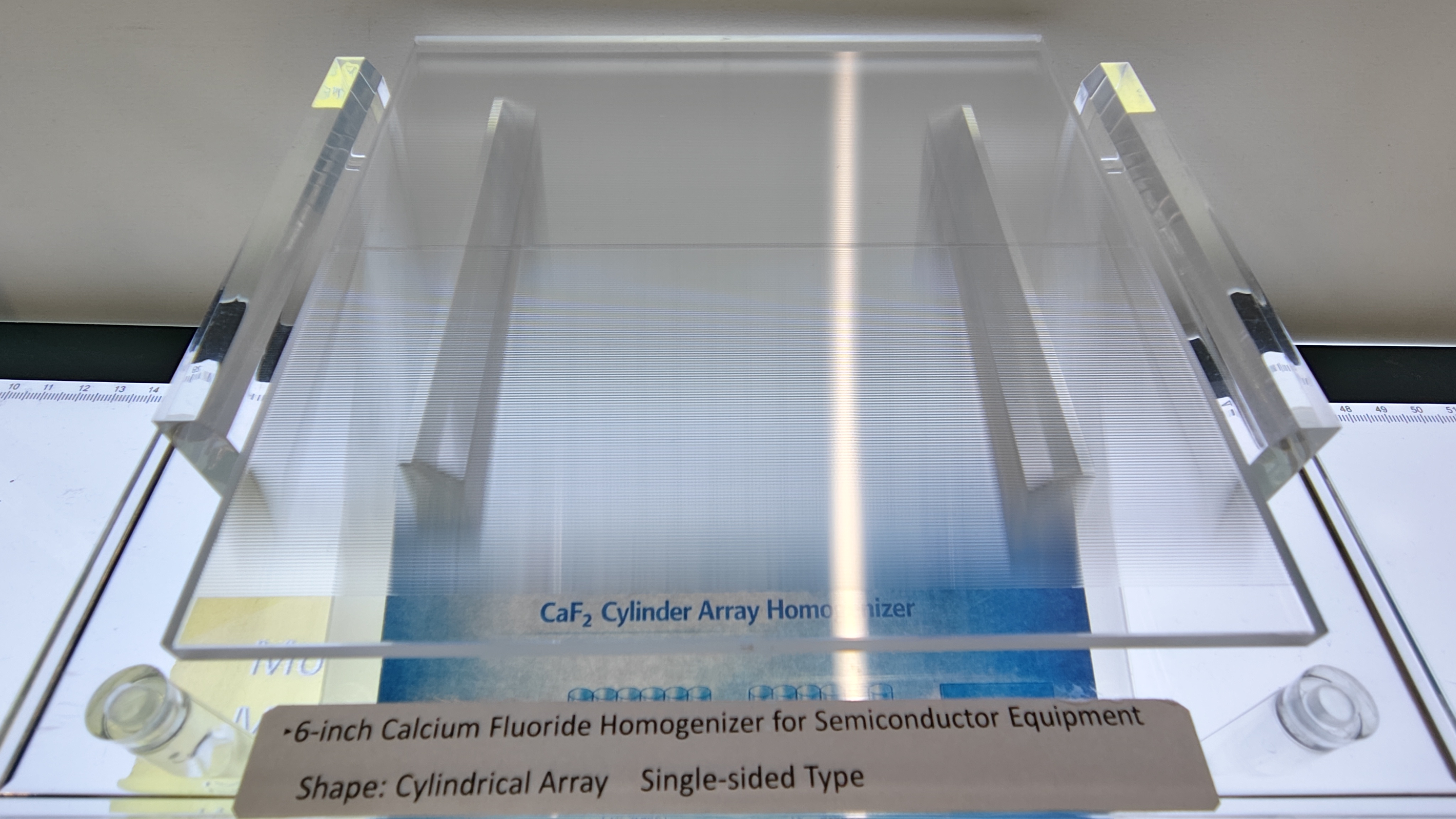 6インチCaF2製シリンドリカルアレイ　◆両面直交シリンドリカルアレイ　◆両面非球面レンズ　◆最大サイズφ100