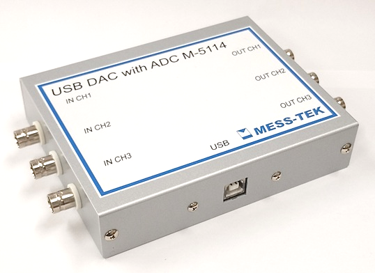 AD変換機能付きUSB-DAC M-5114