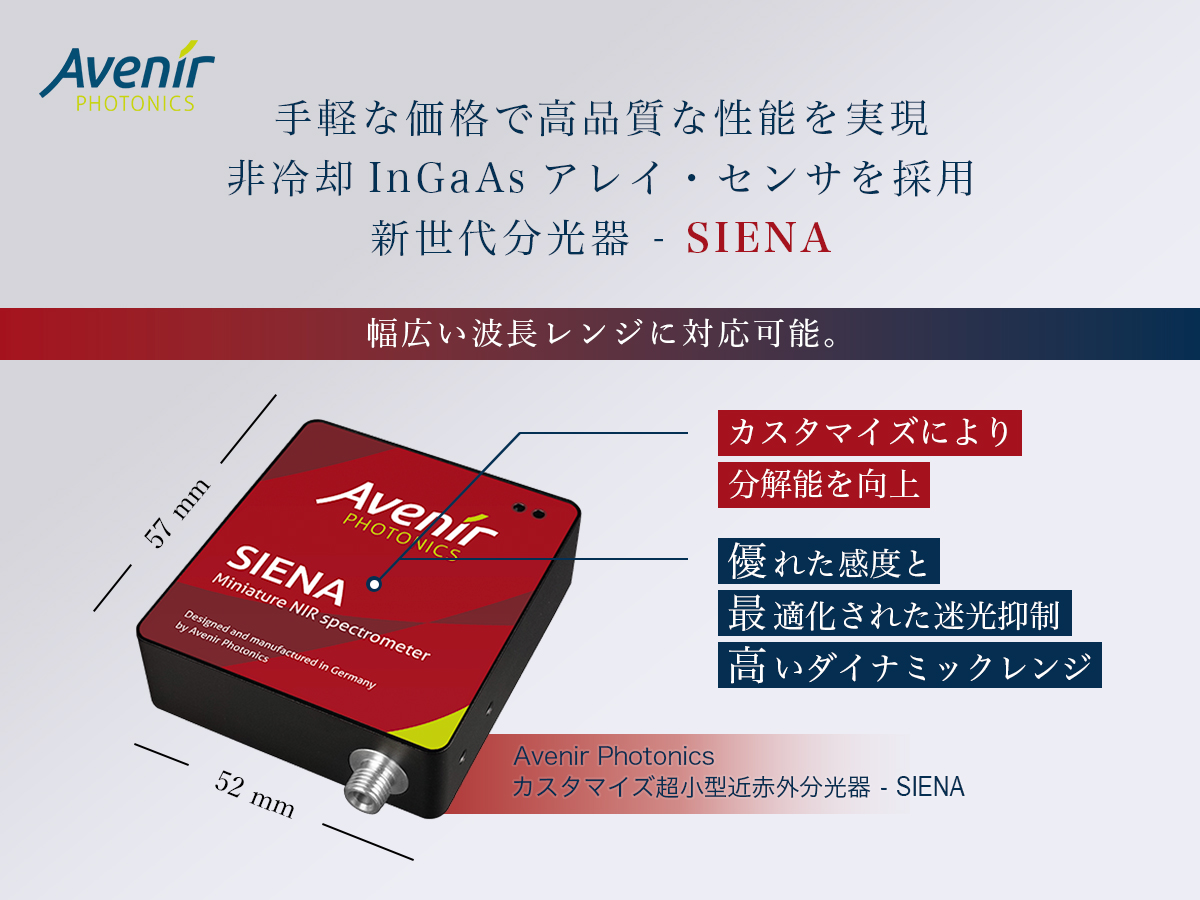 カスタマイズ超小型近赤外分光器 SIENA