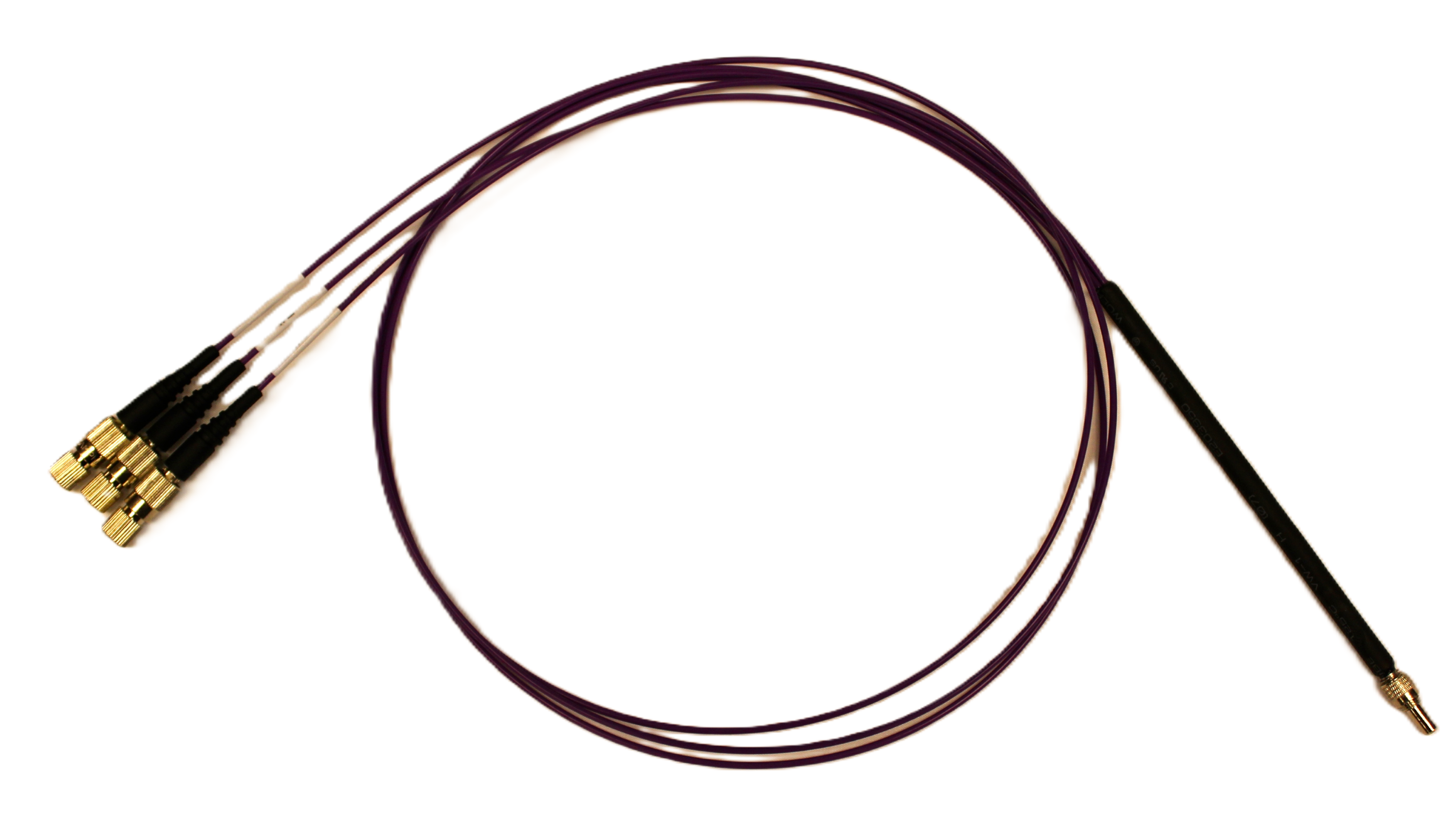Chalcogenide mid-wave infrared fused fiber combiner (1.5 to 6.5µm), Model: MWIR-FC-3